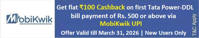 Mobikwik Cashback New Users